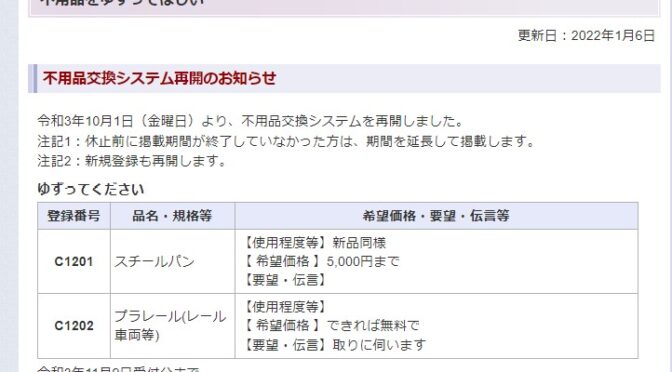 【区民相談】中央区のリユース（不用品交換システム）が使いづらい！オンライン申込など電子化を進めて地域循環型社会の促進を