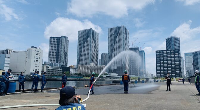 臨港消防団ポンプ操法大会！